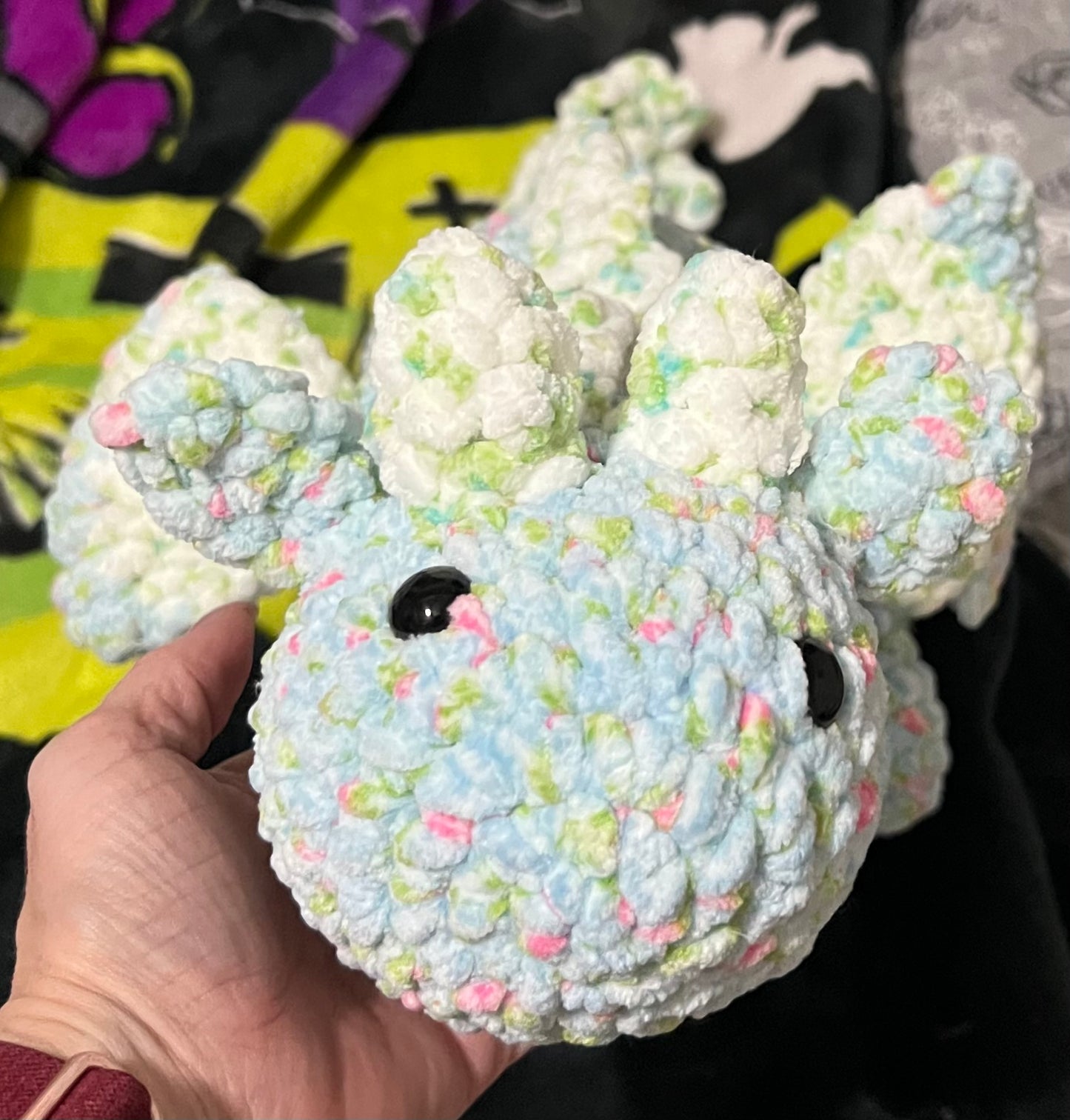 Blue the crochet dragon