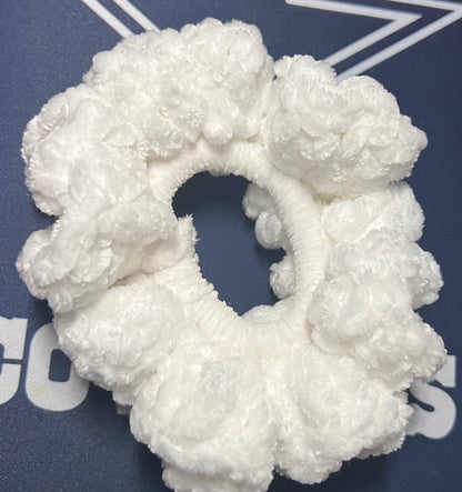 White Velvet Scrunchie