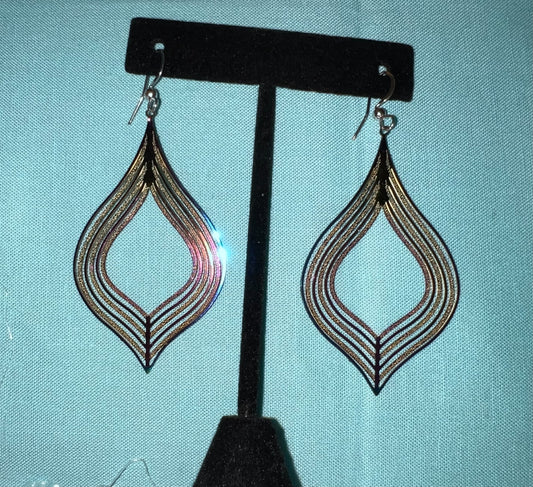 Teardrop Metal Earrings