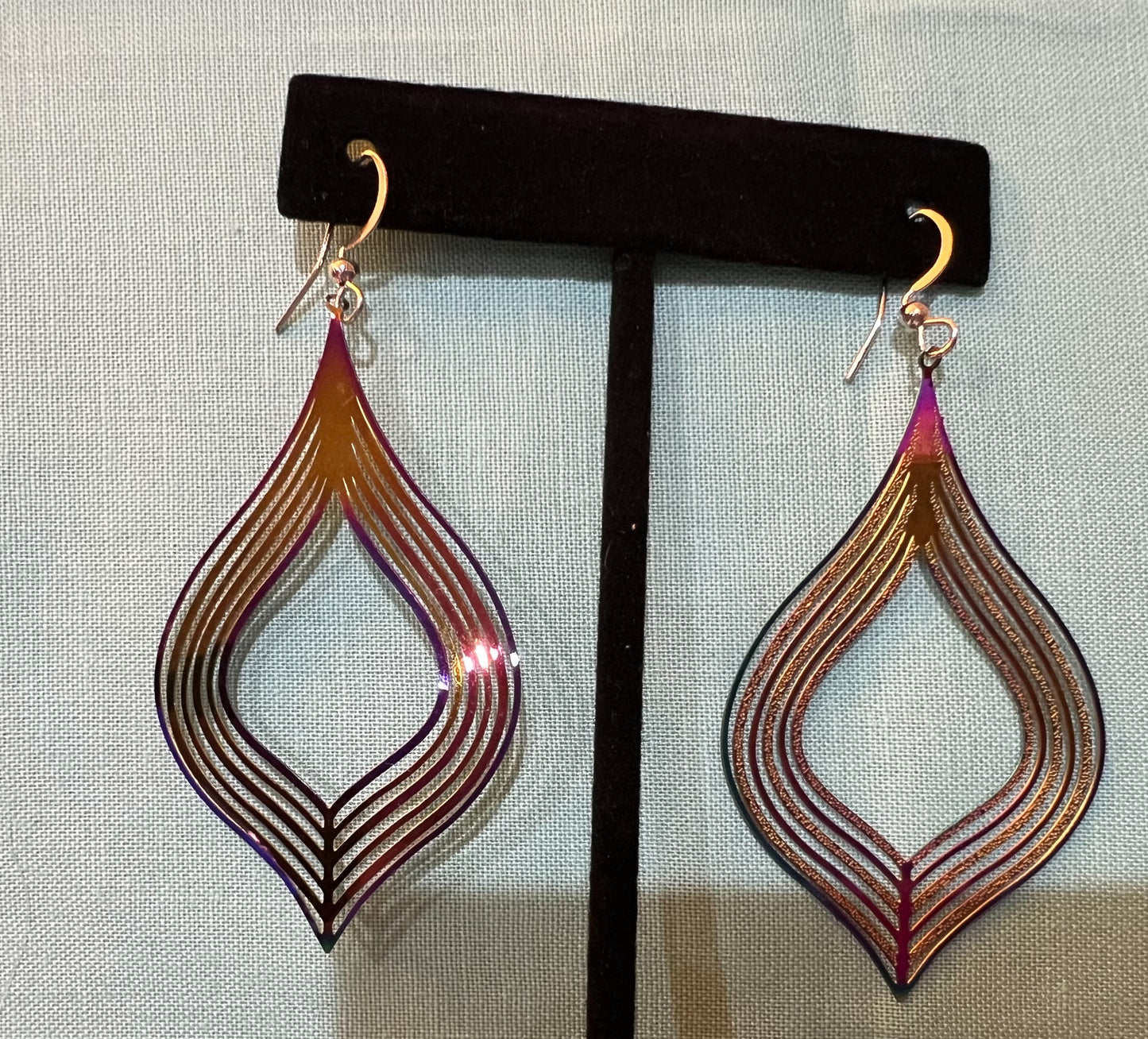 Teardrop Metal Earrings