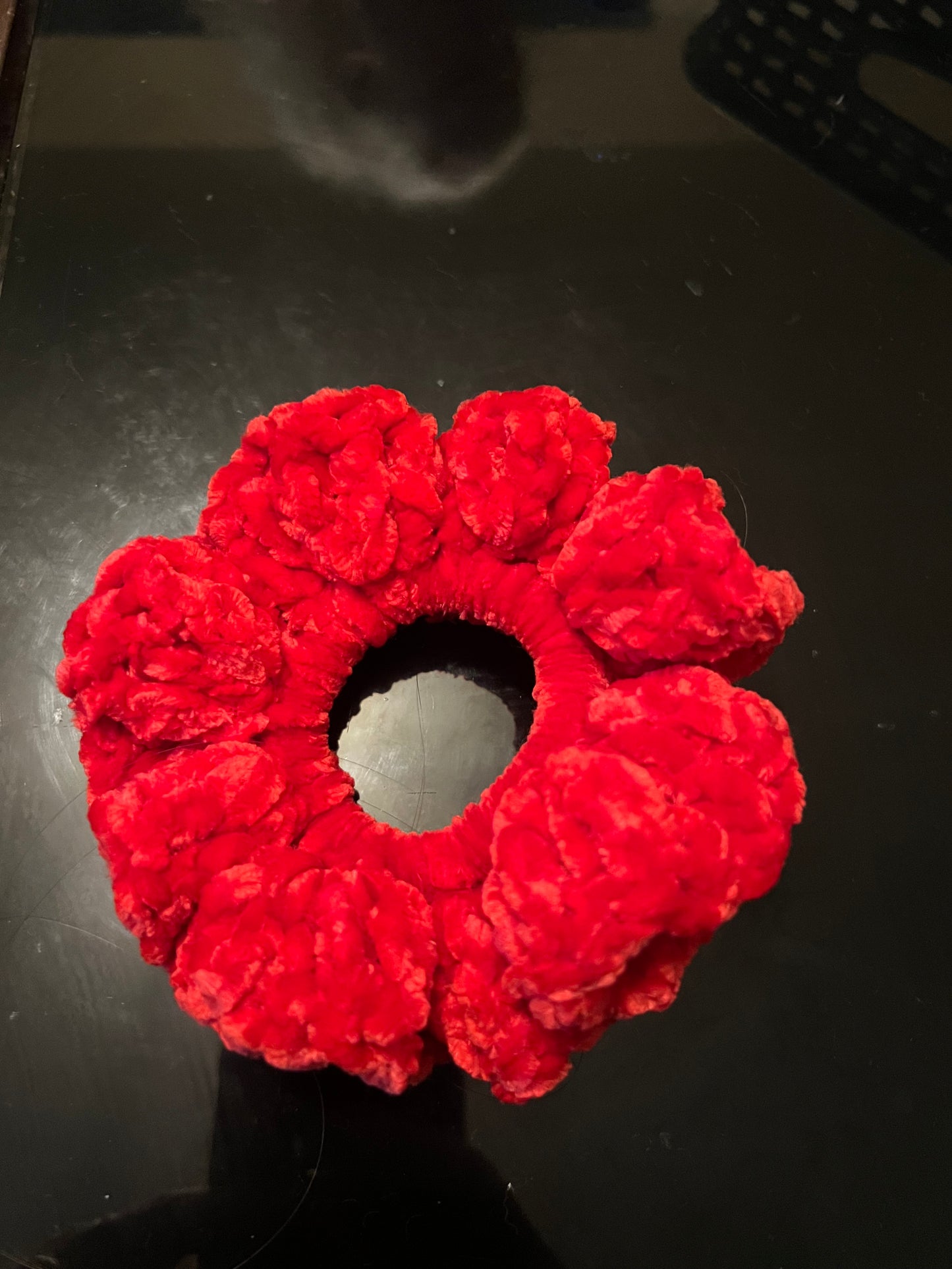 Red velvety Scrunchie